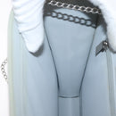 CHANEL Chain Shoulder Bag Sequin Greige Silver CC Auth YKZ542A-17