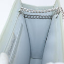 CHANEL Chain Shoulder Bag Sequin Greige Silver CC Auth YKZ542A-18