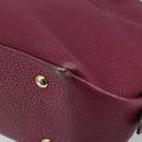 Salvatore Ferragamo Hand Bag Leather 2way Purple Gold Auth YKZ553-18
