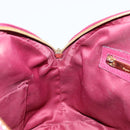 Salvatore Ferragamo Hand Bag Leather 2way Purple Gold Auth YKZ553-25