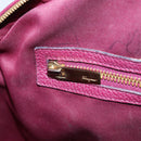 Salvatore Ferragamo Hand Bag Leather 2way Purple Gold Auth YKZ553-26
