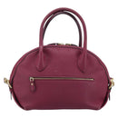 Salvatore Ferragamo Hand Bag Leather 2way Purple Gold Auth YKZ553-2