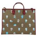 GUCCI GUCCI × Doraemon Micro GG Supreme Bag PVC 2way Beige 653952 Auth YKZ557SAM-2