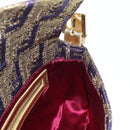 FENDI Zucca Canvas Mamma Baguette Shoulder Bag Gold Auth YKZ560SM-22