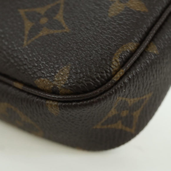 LOUIS VUITTON Monogram Vivienne Mini Pochette Accessoires M81633 Auth YKZ562SAM