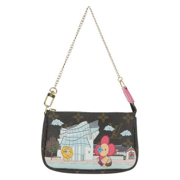 LOUIS VUITTON Monogram Vivienne Mini Pochette Accessoires M81633 Auth YKZ562SAM