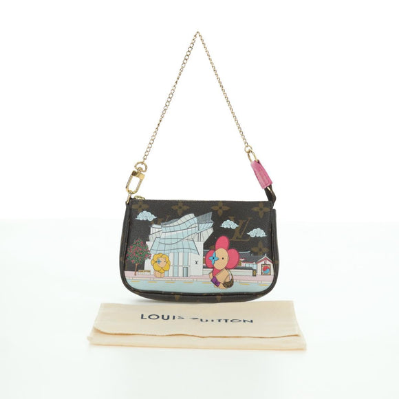 LOUIS VUITTON Monogram Vivienne Mini Pochette Accessoires M81633 Auth YKZ562SAM