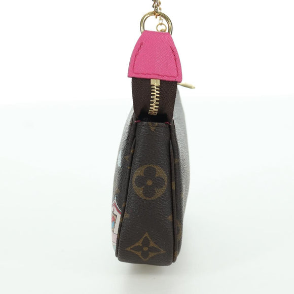 LOUIS VUITTON Monogram Vivienne Mini Pochette Accessoires M81633 Auth YKZ562SAM