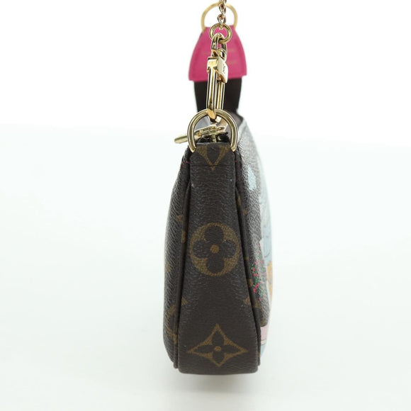 LOUIS VUITTON Monogram Vivienne Mini Pochette Accessoires M81633 Auth YKZ562SAM