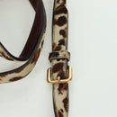 PRADA Hand Bag Unborn Calf Skin 2way Brown Auth YKZ564SAV-9