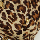 PRADA Hand Bag Unborn Calf Skin 2way Brown Auth YKZ564SAV-16