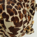 PRADA Hand Bag Unborn Calf Skin 2way Brown Auth YKZ564SAV-19