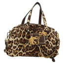 PRADA Hand Bag Unborn Calf Skin 2way Brown Auth YKZ564SAV-1
