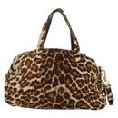 PRADA Hand Bag Unborn Calf Skin 2way Brown Auth YKZ564SAV-2