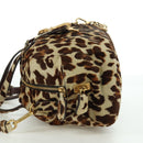 PRADA Hand Bag Unborn Calf Skin 2way Brown Auth YKZ564SAV-3