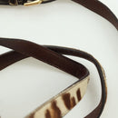 PRADA Hand Bag Unborn Calf Skin 2way Brown Auth YKZ564SAV-14
