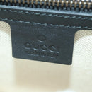 GUCCI Chain Web Sherry Line Shoulder Bag Leather Black Gold 432280 Auth YKZ566M-19