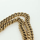 GUCCI Chain Web Sherry Line Shoulder Bag Leather Black Gold 432280 Auth YKZ566M-8