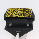SAINT LAURENT Cassandra Chain Bag Harako leather Yellow Silver Auth YKZ569A-10