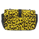 SAINT LAURENT Cassandra Chain Bag Harako leather Yellow Silver Auth YKZ569A-2
