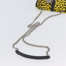 SAINT LAURENT Cassandra Chain Bag Harako leather Yellow Silver Auth YKZ569A-7