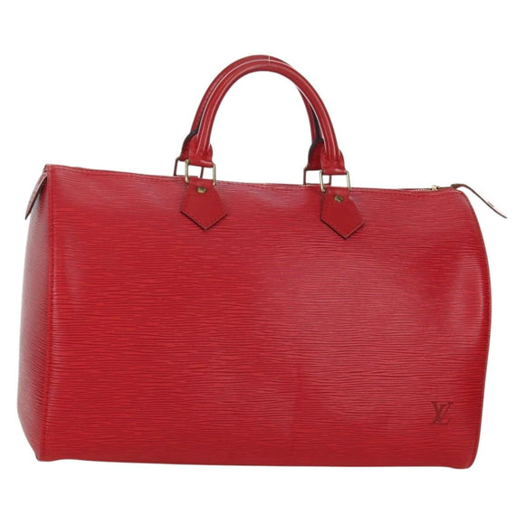 LOUIS VUITTON Epi Speedy 35 Hand Bag Castilian Red M42997 LV Auth YKZ570V