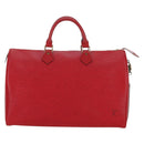 LOUIS VUITTON Epi Speedy 35 Hand Bag Castilian Red M42997 LV Auth YKZ570V-13