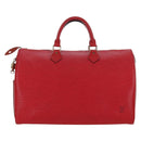 LOUIS VUITTON Epi Speedy 35 Hand Bag Castilian Red M42997 LV Auth YKZ570V-2