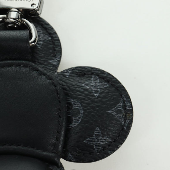 LOUIS VUITTON Monogram Eclipse Porte Cles de Vivienne MP1998 LV Auth YKZ575SAM