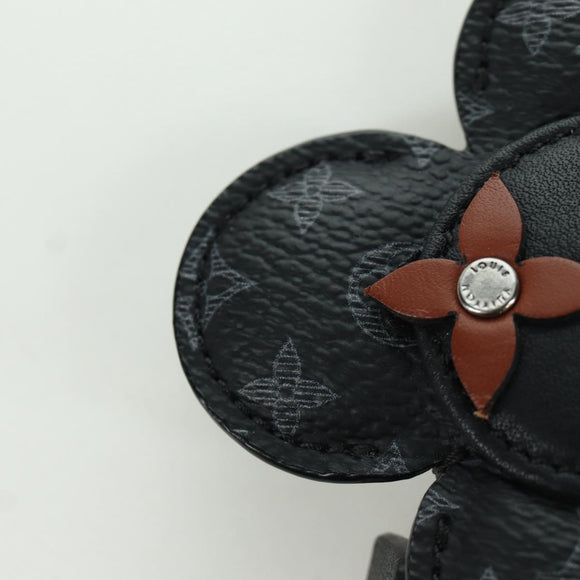 LOUIS VUITTON Monogram Eclipse Porte Cles de Vivienne MP1998 LV Auth YKZ575SAM