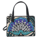 LOEWE Postal Hand Bag Leather 2way Black Silver Auth YKZ578A-13