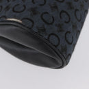 CELINE C Macadam Canvas Shoulder Bag Gray Silver Auth YKZ580-17