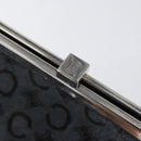 CELINE C Macadam Canvas Shoulder Bag Gray Silver Auth YKZ580-10