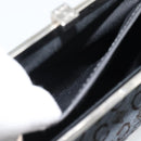 CELINE C Macadam Canvas Shoulder Bag Gray Silver Auth YKZ580-19