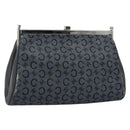 CELINE C Macadam Canvas Shoulder Bag Gray Silver Auth YKZ580-1
