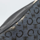 CELINE C Macadam Canvas Shoulder Bag Gray Silver Auth YKZ580-21