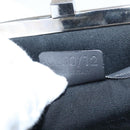 CELINE C Macadam Canvas Shoulder Bag Gray Silver Auth YKZ580-12