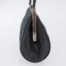 CELINE C Macadam Canvas Shoulder Bag Gray Silver Auth YKZ580-5