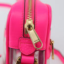 GUCCI Web Sherry Line Shoulder Bag Vinyl Clear Pink 517350 Auth YKZ583A-10