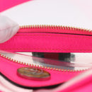 GUCCI Web Sherry Line Shoulder Bag Vinyl Clear Pink 517350 Auth YKZ583A-12