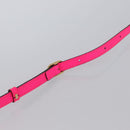 GUCCI Web Sherry Line Shoulder Bag Vinyl Clear Pink 517350 Auth YKZ583A-8