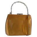 GUCCI Bamboo Bag Patent leather 2way Gold Tone 005 2046 0322 Auth YKZ590-1