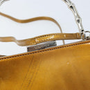 GUCCI Bamboo Bag Patent leather 2way Gold Tone 005 2046 0322 Auth YKZ590-18