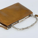 GUCCI Bamboo Bag Patent leather 2way Gold Tone 005 2046 0322 Auth YKZ590-6