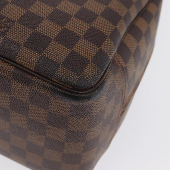 LOUIS VUITTON Damier Ebene Deauville Hand Bag SPO N47272 LV Auth YKZ591