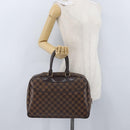 LOUIS VUITTON Damier Ebene Deauville Hand Bag SPO N47272 LV Auth YKZ591-24