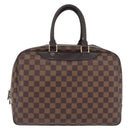 LOUIS VUITTON Damier Ebene Deauville Hand Bag SPO N47272 LV Auth YKZ591-2