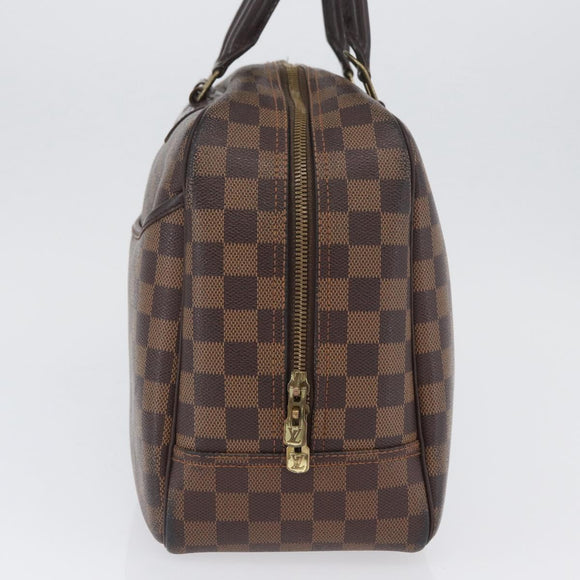 LOUIS VUITTON Damier Ebene Deauville Hand Bag SPO N47272 LV Auth YKZ591