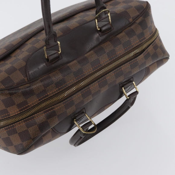 LOUIS VUITTON Damier Ebene Deauville Hand Bag SPO N47272 LV Auth YKZ591