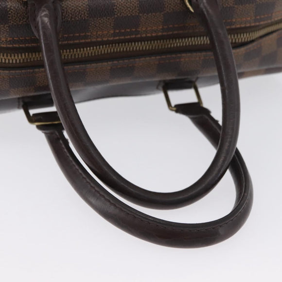 LOUIS VUITTON Damier Ebene Deauville Hand Bag SPO N47272 LV Auth YKZ591